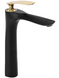 Смеситель для раковины (умывальника) REA ORBIT BLACK GOLD высокий * REA-B2055 фото 3