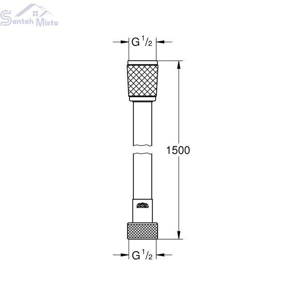 Шланг для душа Grohe Relexaflex 1500 мм TwistFree 45973001 CV030557 фото