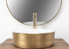 Умивальник (раковина) REA SAMI BRUSHED GOLD WHITE накладний REA-U6630 фото 3