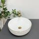 Умывальник (раковина) VBI BARI S WHITE GOLD EDGE накладной VBI-011605 фото 3