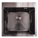 Комплект кухонної мийки Kraft HM 50х50 NANO BLACK (DECOR) PVD (3.0/1.0 мм) SМ1046 фото 9