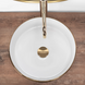 Умивальник (раковина) REA SAMI BRUSHED GOLD WHITE накладний REA-U6630 фото 4