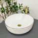 Умывальник (раковина) VBI BARI S WHITE GOLD EDGE накладной VBI-011605 фото 1