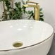 Умывальник (раковина) VBI BARI S WHITE GOLD EDGE накладной VBI-011605 фото 4