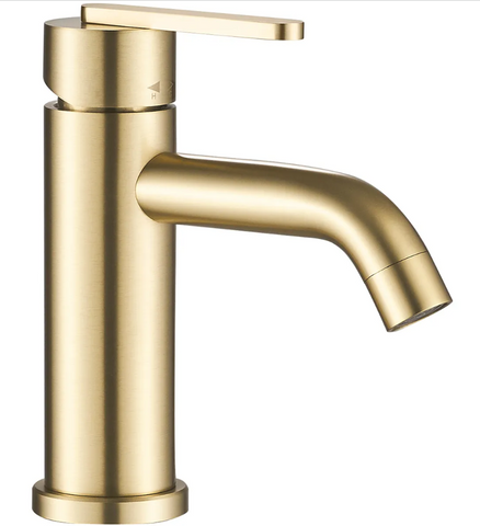 Змішувач для раковини (умивальника) REA ONTARIO BRUSHED GOLD низький REA-B5505 фото