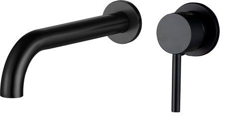 Змішувач для раковини VBI MILANO LONG BLACK прихованого монтажу VBI-050103BL фото
