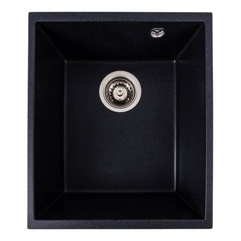 Гранитная кухонная мойка матовая VALESO ROXY 3744 Карбон 48888 фото