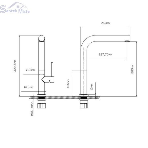 Змішувач для кухні Qtap Zdenek QTZDN9032103FC Brushed Nickel PVD 2350804664 фото