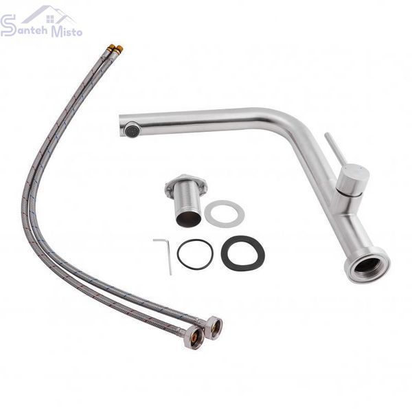 Змішувач для кухні Qtap Zdenek QTZDN9032103FC Brushed Nickel PVD 2350804664 фото
