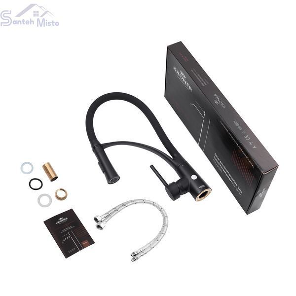 Змішувач для кухні Kroner KRP Ersel - SCH03393BLK CV033799 фото