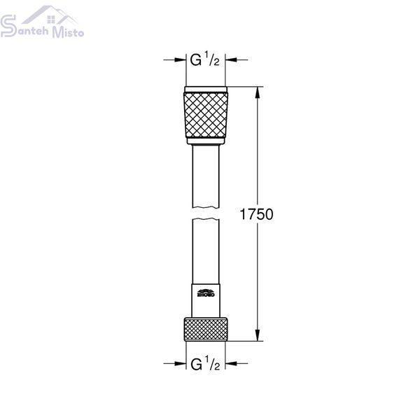 Шланг для душа Grohe Relexaflex 1750 мм 45992001 CV030558 фото