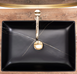 Умивальник (раковина) REA INGA BLACK MARBLE MATT накладний * REA-U8006 фото 3