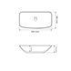 Умивальник (раковина) VBI SILVI 60 WHITE накладний VBI-015100 фото 2