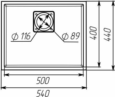 Кухонная гранитная мойка 5444 AMELI VALESO антрацит 53588 фото