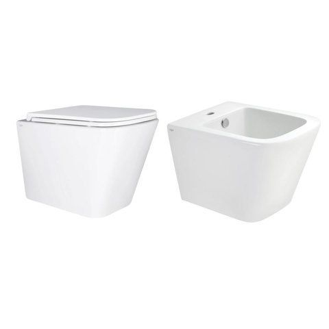 Комплект Qtap Tern 2 в 1: унітаз підвісний Ultra Quiet + біде підвісне QT1733052EUQW47437 фото