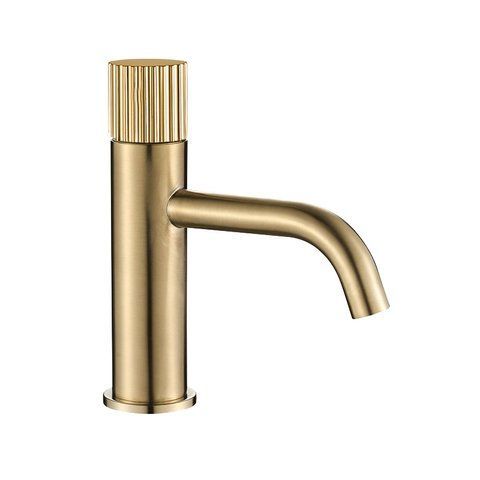 Змішувач для раковини VBI MILANO TRE BRUSHED GOLD низький VBI-050100BG-H03BG фото
