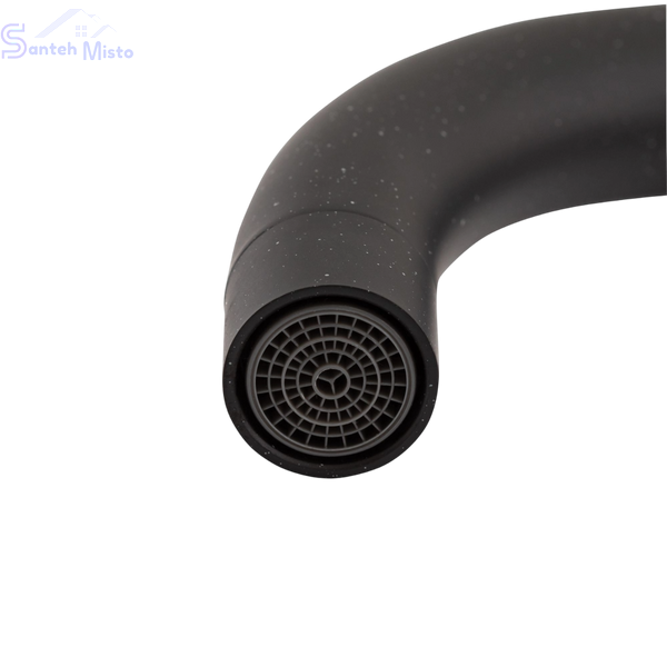 Комплект кухонной мойки Lidz Handmade H6050B Brushed Black PVD 3,0/1,0 мм SM0322 фото