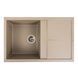 Гранитная мойка для кухни Platinum 7950 Selena матовий Титан 40379 фото 1