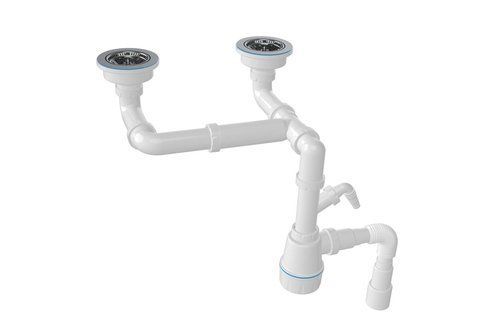 Євросифон подвійний для граніту NOVA 1192 (1191-051) 1913 фото