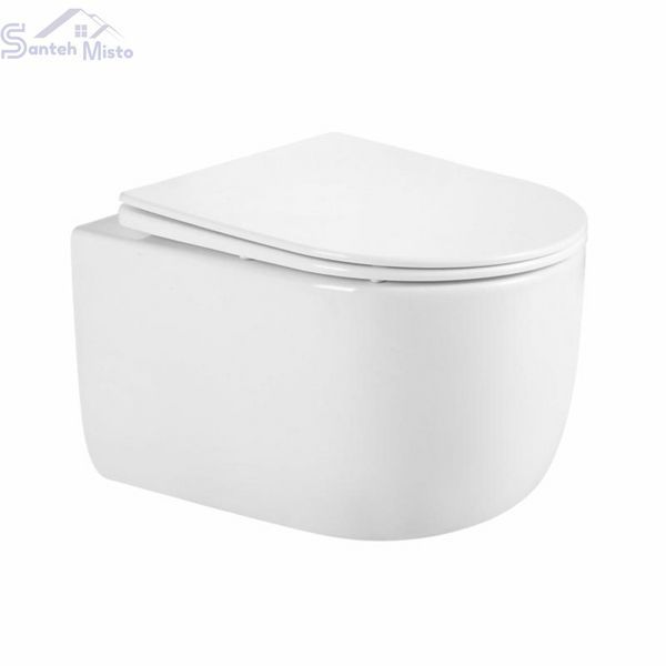 Унітаз підвісний Qtap Taurus безободковий з сидінням Soft-close QTTAU26W45428 SD00051552 фото