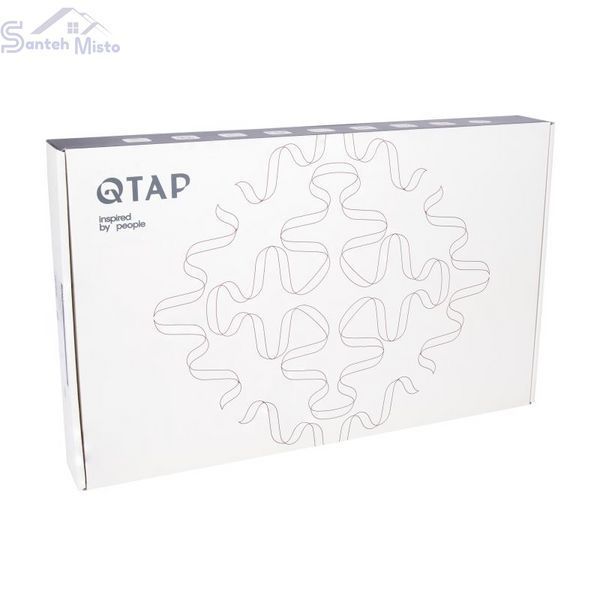 Смеситель для кухни Qtap Vlasta New с гибким изливом с подключением для питьевой воды QTVLA364GMB45649 Gunmetal Black PVD SD00051773 фото