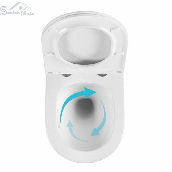 Унітаз підвісний Qtap Taurus безободковий з сидінням Soft-close QTTAU26W45428 SD00051552 фото