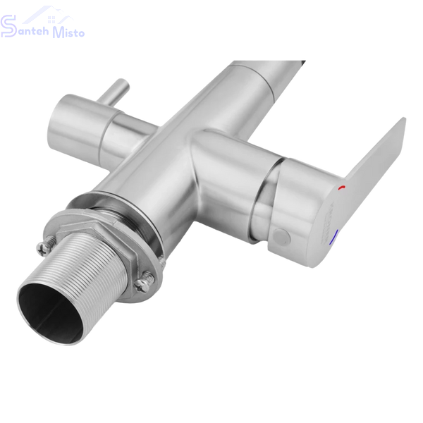 Комплект кухонної мийки Kraft Satin BLS 65х48 (3.0/1.0 мм) SM454 фото