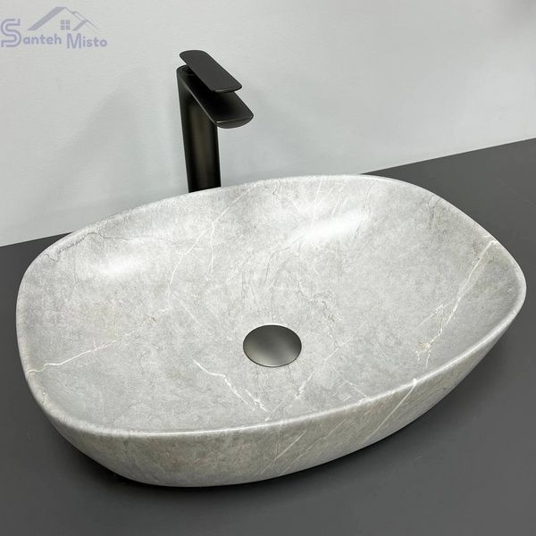 Умивальник (раковина) VBI OLBIA GREY STONE MATT накладний VBI-014300 фото