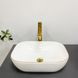 Умивальник (раковина) VBI RAVENNA WHITE GOLD EDGE накладний VBI-011218 фото 2
