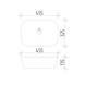 Умивальник (раковина) VBI RAVENNA WHITE накладний VBI-011200 фото 7