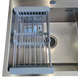 Комплект кухонної мийки Kraft KRF 5050 decor (3.0/1.0 мм)+Змішувач для кухні з гнучким виливом Kroner KRP Edelstahl Klassisch SM2600 фото 11