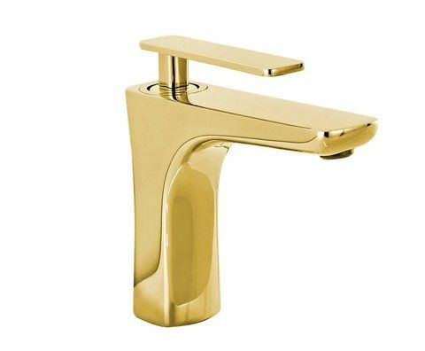 Змішувач для раковини (умивальника) MEXEN INDUS GOLD золотий низький MEX-744600-50 фото