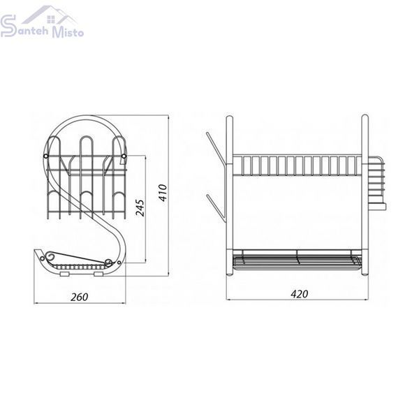 Сушилка для посуды Kroner KRM Rizze - ACC3208 CV022908 фото