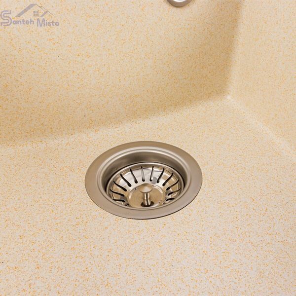 Гранитная мойка для кухни VALESO ROXY 3744 матовая Песок 49057 фото