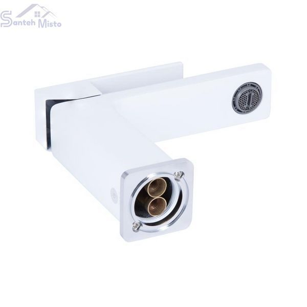 Змішувач для раковини Qtap Gemini QTGEM270CRW45675 Chrome/White 2303868527 фото