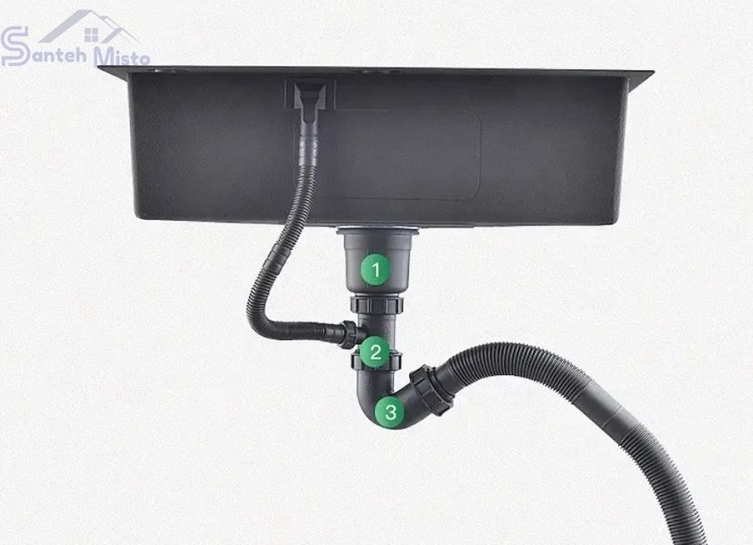 Мойка на кухню нижнего монтажа 1.5 мм из нержавеющей стали Nett NW-5742 453 фото