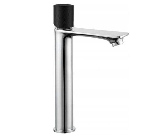 Змішувач для раковини (умивальника) MEXEN ROYO ONE CHROME BLACK високий MEX-72211-77 фото