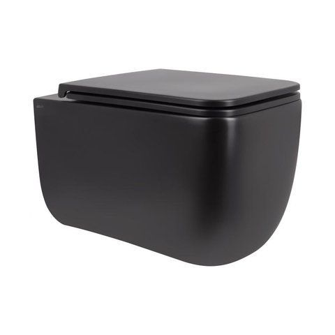 Унітаз підвісний Qtap Gemini безободковий з сидінням Soft-close QT2533076EUQMB SD00051555 фото