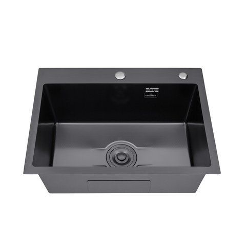 Кухонна мийка Kroner KRP Derby - 5843HM PVD (2,5/0,5 мм) CV027241 фото