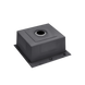 Комплект кухонної мийки Kraft HM 50х50 NANO BLACK PVD (3.0/1.0 мм) DEKOR SМ7014 фото 10