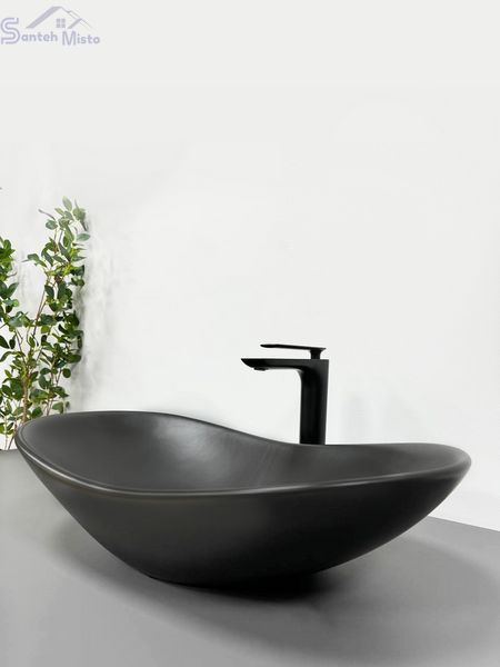 Умывальник (раковина) VBI TURIN BLACK MATT накладной VBI-011502 фото