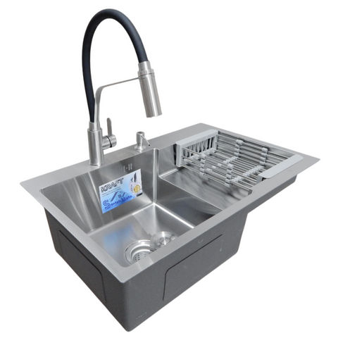Комплект кухонной мойки Kraft Handmade HS R 780х480 (3.0/1.0 мм) SM3600 фото