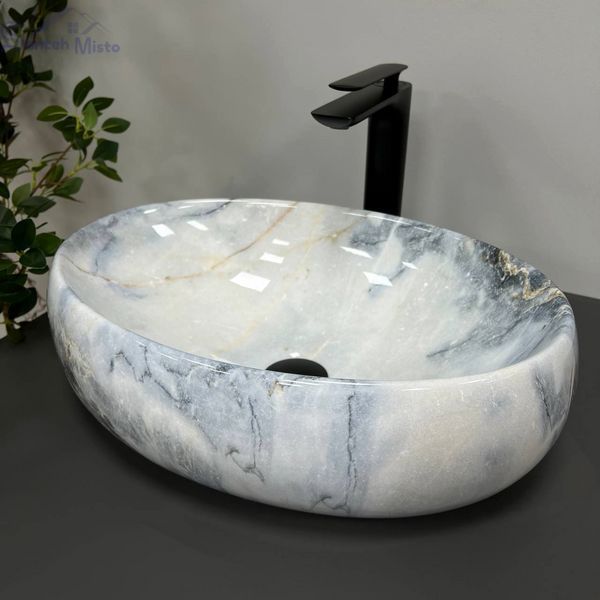 Умивальник (раковина) VBI VENETO GRANIT GLOSSY накладний VBI-012806 фото