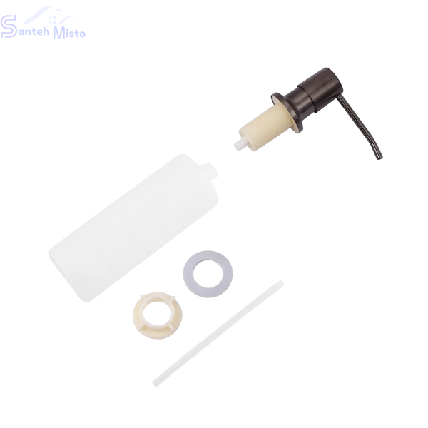 Комплект кухонной мойки Kraft HM 50х50 NANO BLACK (DECOR) PVD (3.0/1.0 мм) SМ455 фото