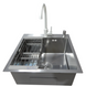 Комплект кухонної мийки Kraft KRF 5050 decor (3.0/1.0 мм) SM6042 фото 4