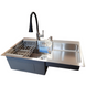 Комплект кухонної мийки Kraft Handmade HS R 780х480 (3.0/1.0 мм) SM3864 фото 3