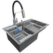 Комплект кухонної мийки Kraft Handmade HS R 780х480 (3.0/1.0 мм) SM3600 фото 2