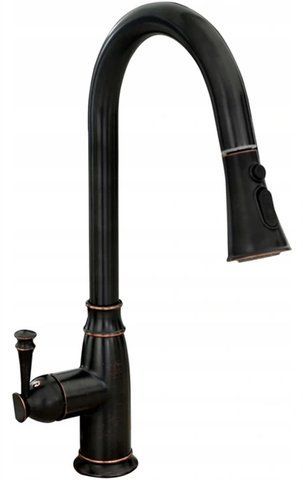 Смеситель для кухни REA DECO OLD BLACK черный REA-B0182 фото