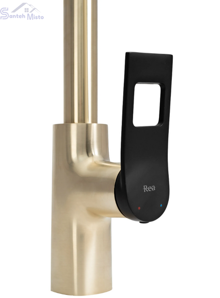Змішувач для кухні REA SOUL BRUSHED GOLD матове золото * REA-B6205 фото