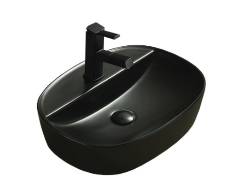 Умывальник (раковина) MEXEN IRIS BLACK MATT черный накладной MEX-21995085 фото